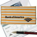 Yellow/White 3D Lenticular Checkbook Cover (Stripe)